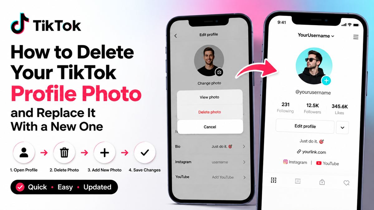 How to Delete Your TikTok Profile Photo and Replace It With a New One