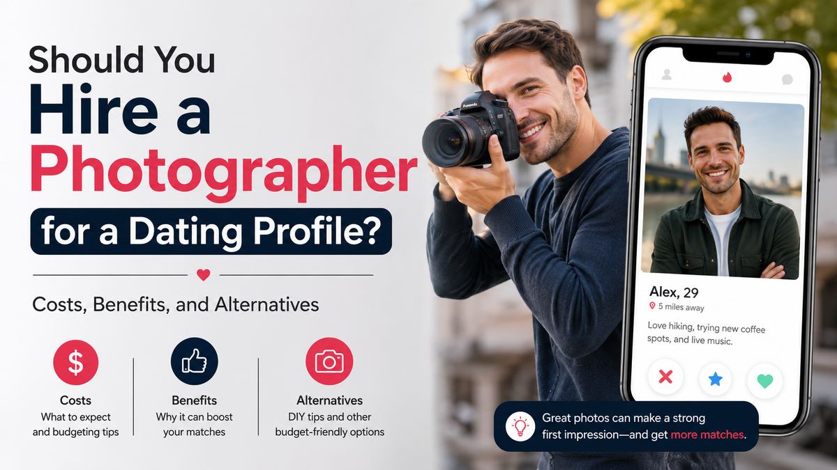 Should You Hire a Photographer for a Dating Profile? Costs, Benefits, and Alternatives